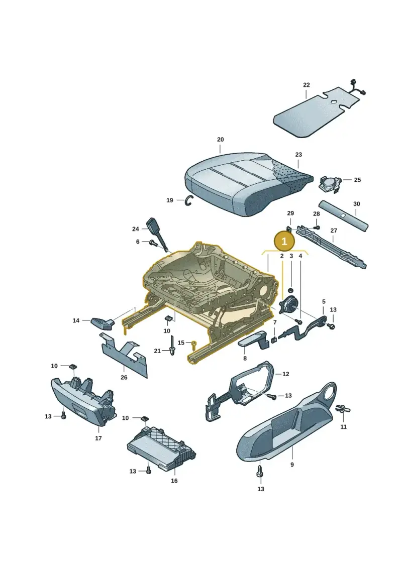 5WA881105D — SEAT Formentor TSI CUPRA (2020-) diagram 5fn881000, position 1