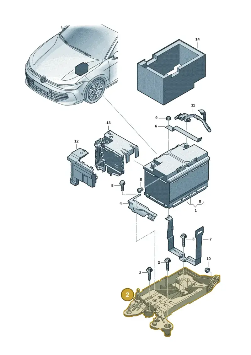 5WA915331B — Volkswagen Passat Estate (2023-2025) diagram 3j0915000, position 2