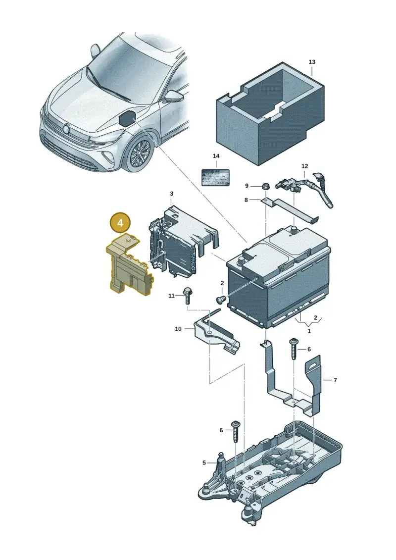 5WA915429A — SEAT 578 platform diagram 57x915000, position 4
