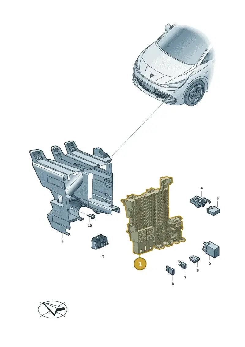5WA937615 — SEAT Tavascan Cupra (2023-) diagram 10s937000, position 1