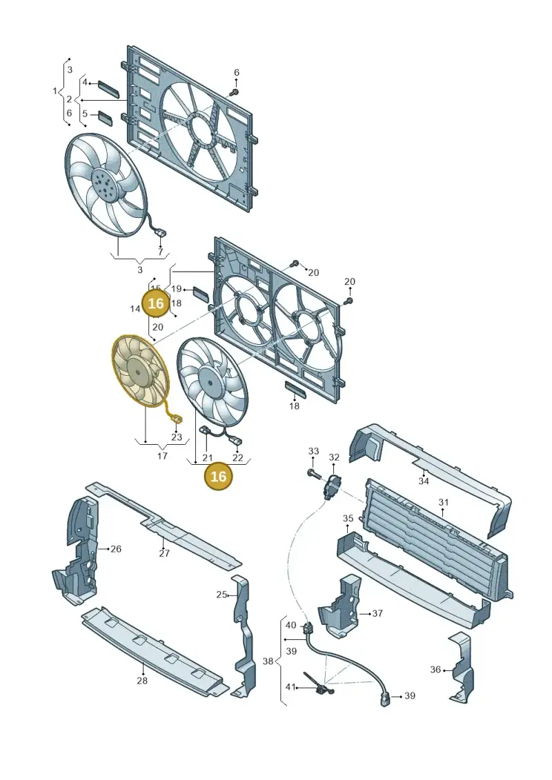 5WA959455T — SEAT Tarraco FR (2018-2024) diagram 597121925, position 16