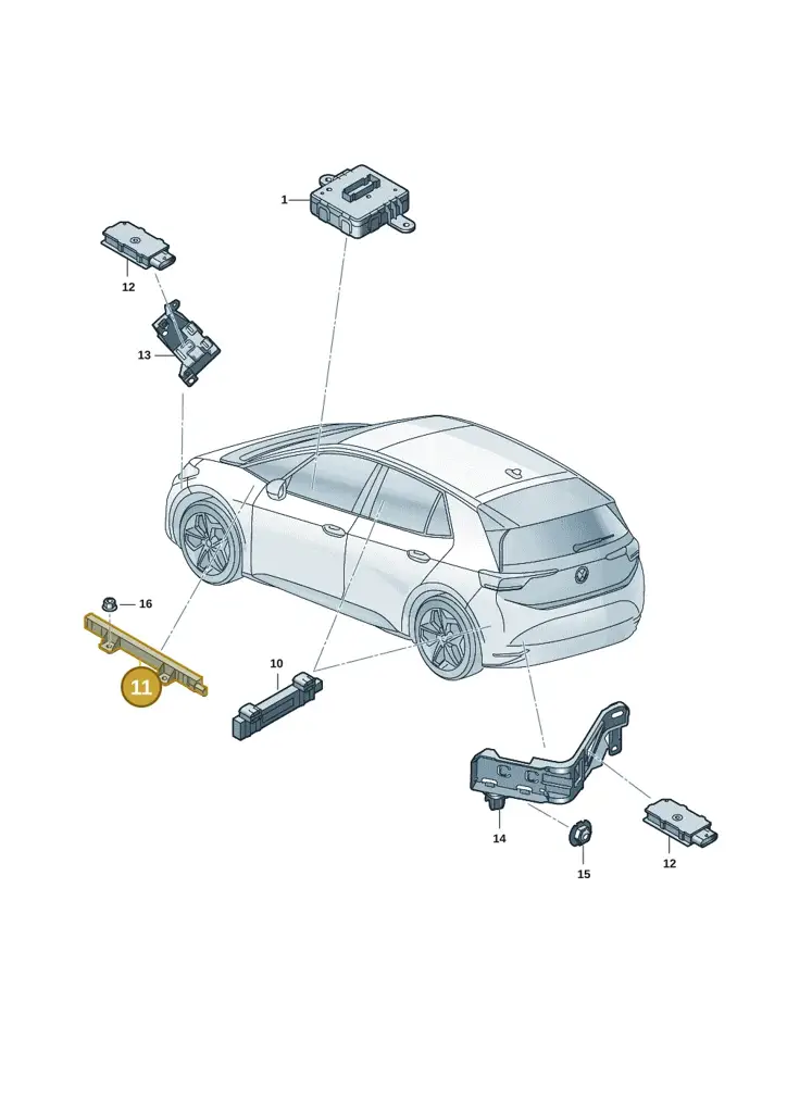 5WA962131B — SEAT EBoost CUPRA (2021-) diagram 10a909000, position 11