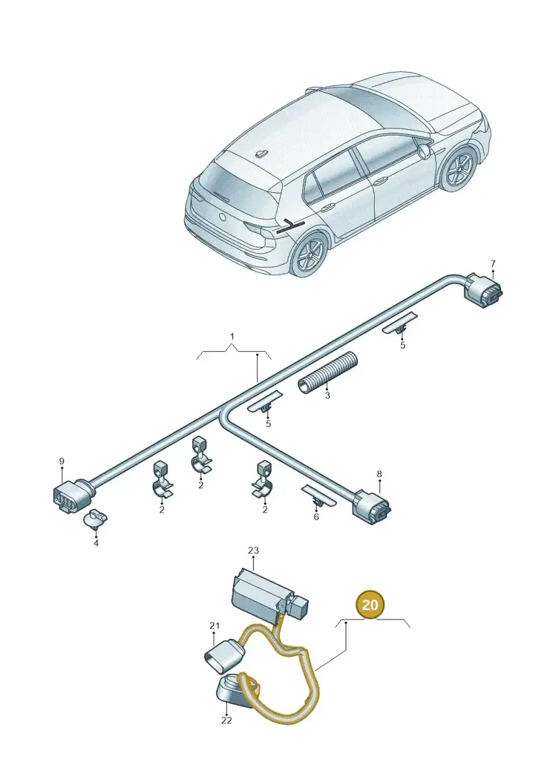 5WA971727A — SEAT Formentor TSI CUPRA (2020-) diagram 5h0972050, position 20