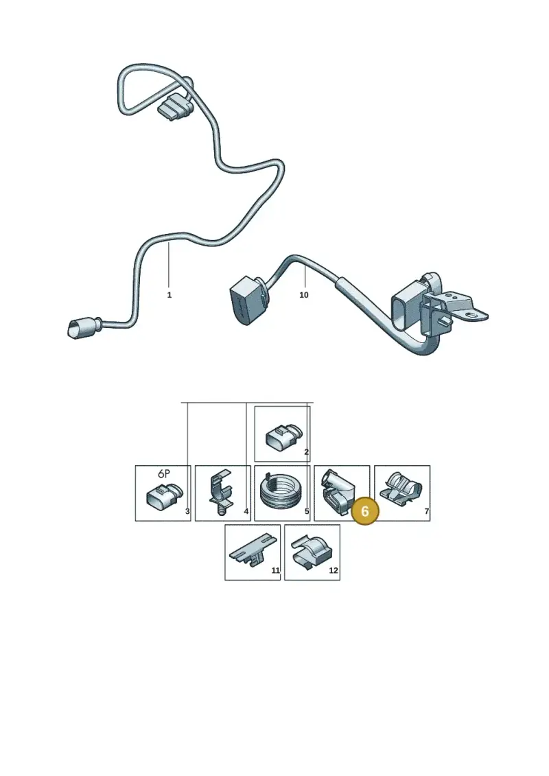 5WA971921 — Volkswagen Passat Estate (2023-2025) diagram 3j0972750, position 6