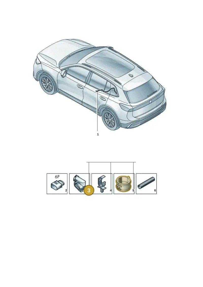 5WA971921 — Volkswagen Tiguan (2023-2025) diagram 57x972750, position 3