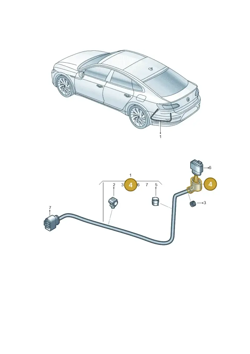 5WA971921 — Volkswagen Arteon (2017-2025) diagram 828972650, position 4