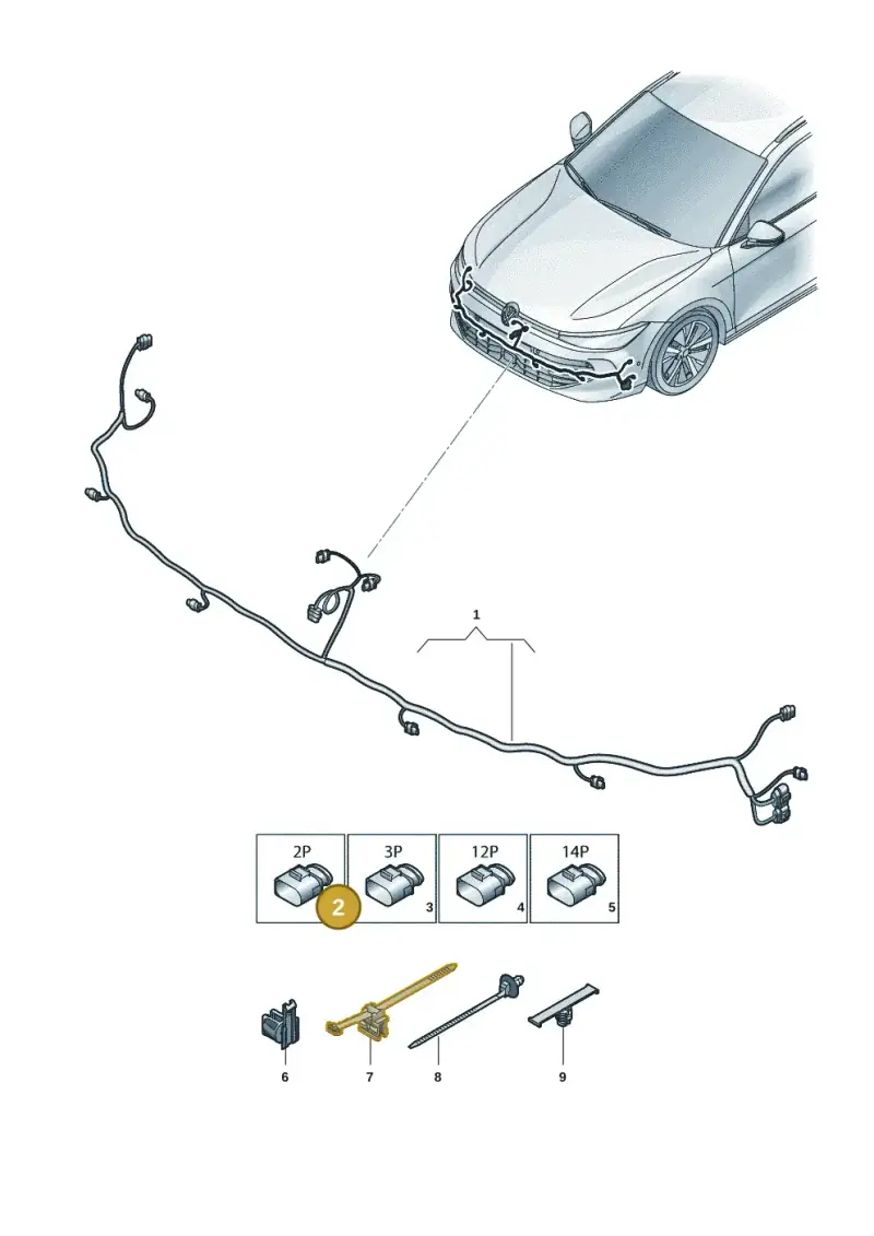 5WA972575D — Skoda Superb Combi (2023-2024) diagram 3j0971000, position 2