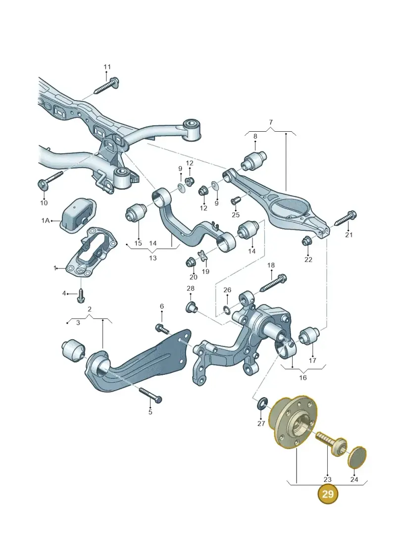 5WF501611 — SEAT Alhambra Stylance (2015-2022) diagram 460505100, position 29