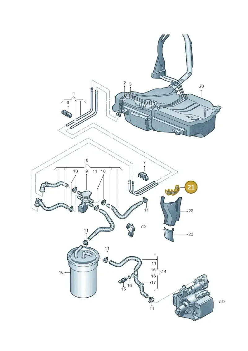 6C0201449 — SEAT Toledo Reference (2015-2019) diagram 740201250, position 21