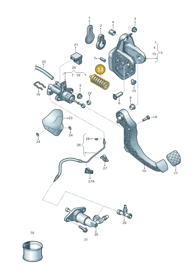 6C0721403 — SEAT Arona FR (2017-) diagram 835721250, position 13