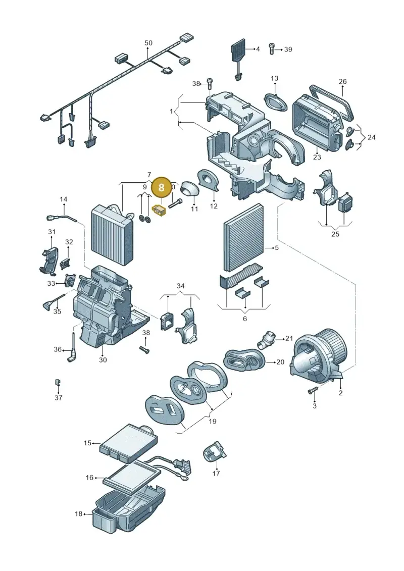 6C0816679 — SEAT Ibiza Stylance (2015-) diagram 773820200, position 8