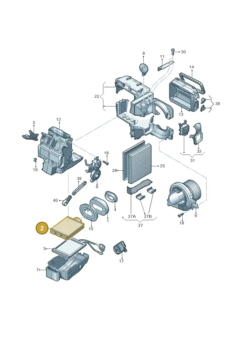 6C0819031 — SEAT Toledo Reference (2015-2019) diagram 253819250, position 2