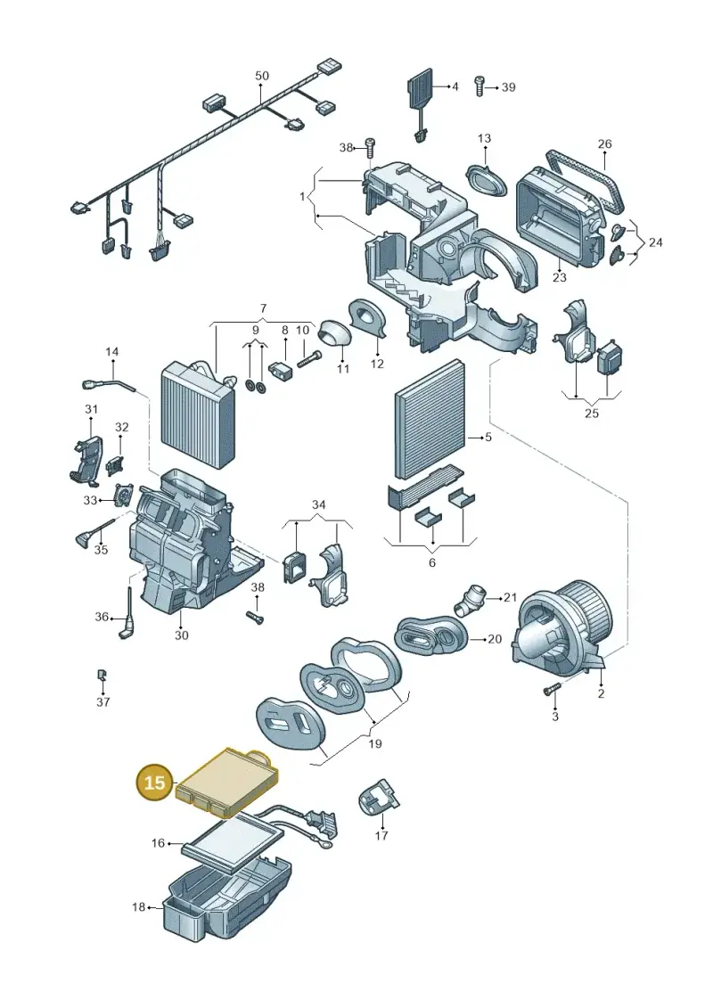 6C0819031 — SEAT Ibiza Stylance (2015-) diagram 773820200, position 15