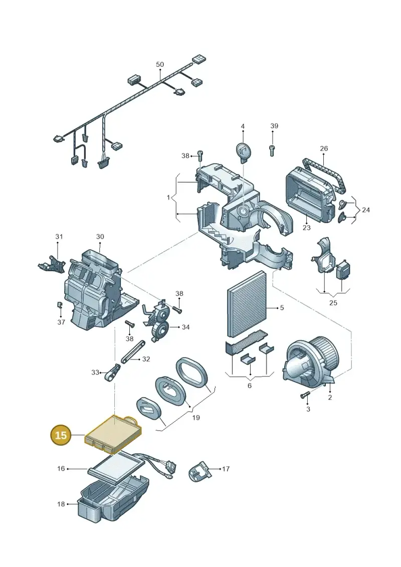 6C0819031 — SEAT Ibiza Stylance (2015-) diagram 773819100, position 15