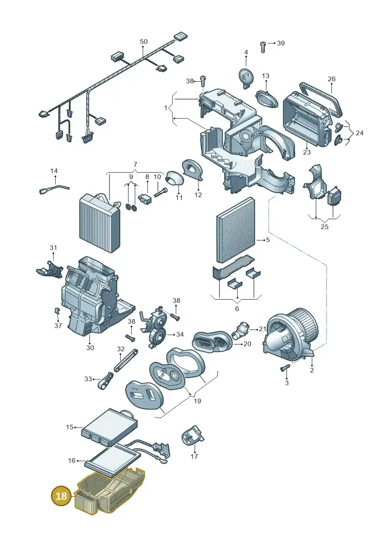 6C0819875 — SEAT Ibiza Stylance (2015-) diagram 773820100, position 18