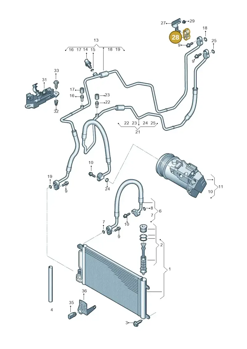 6C0820055A — SEAT Ibiza Stylance (2015-) diagram 747260410, position 28