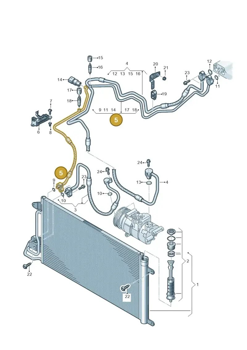 6C0820741T — SEAT Toledo Reference (2015-2019) diagram 708260400, position 5