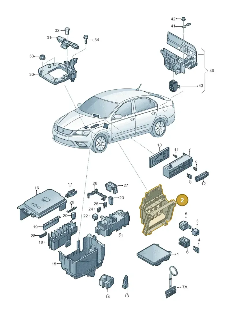 6C0907371A — SEAT Toledo Reference (2015-2019) diagram 742937000, position 2