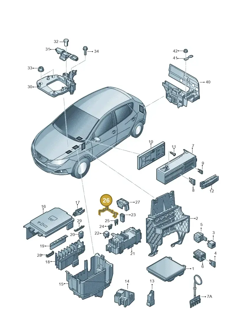 6C0937519E — SEAT Ibiza Stylance (2015-) diagram 879937000, position 26