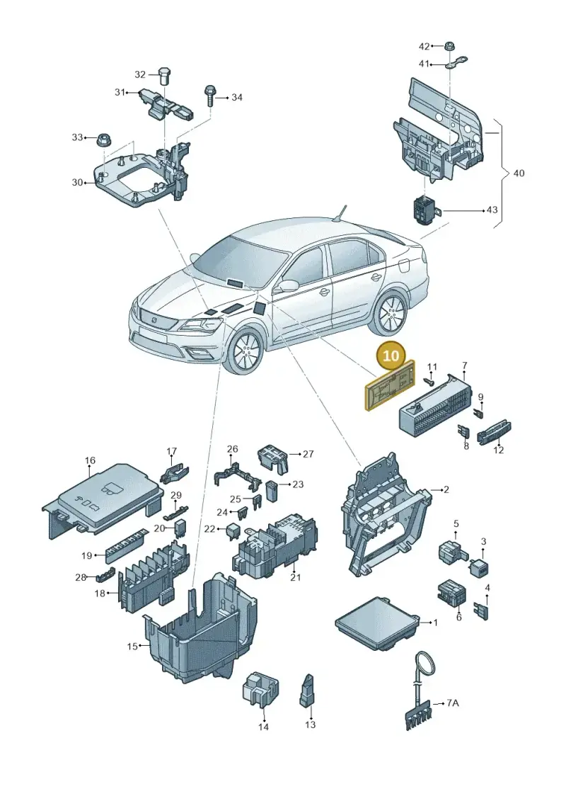 6C0937576 — SEAT Toledo Reference (2015-2019) diagram 742937000, position 10