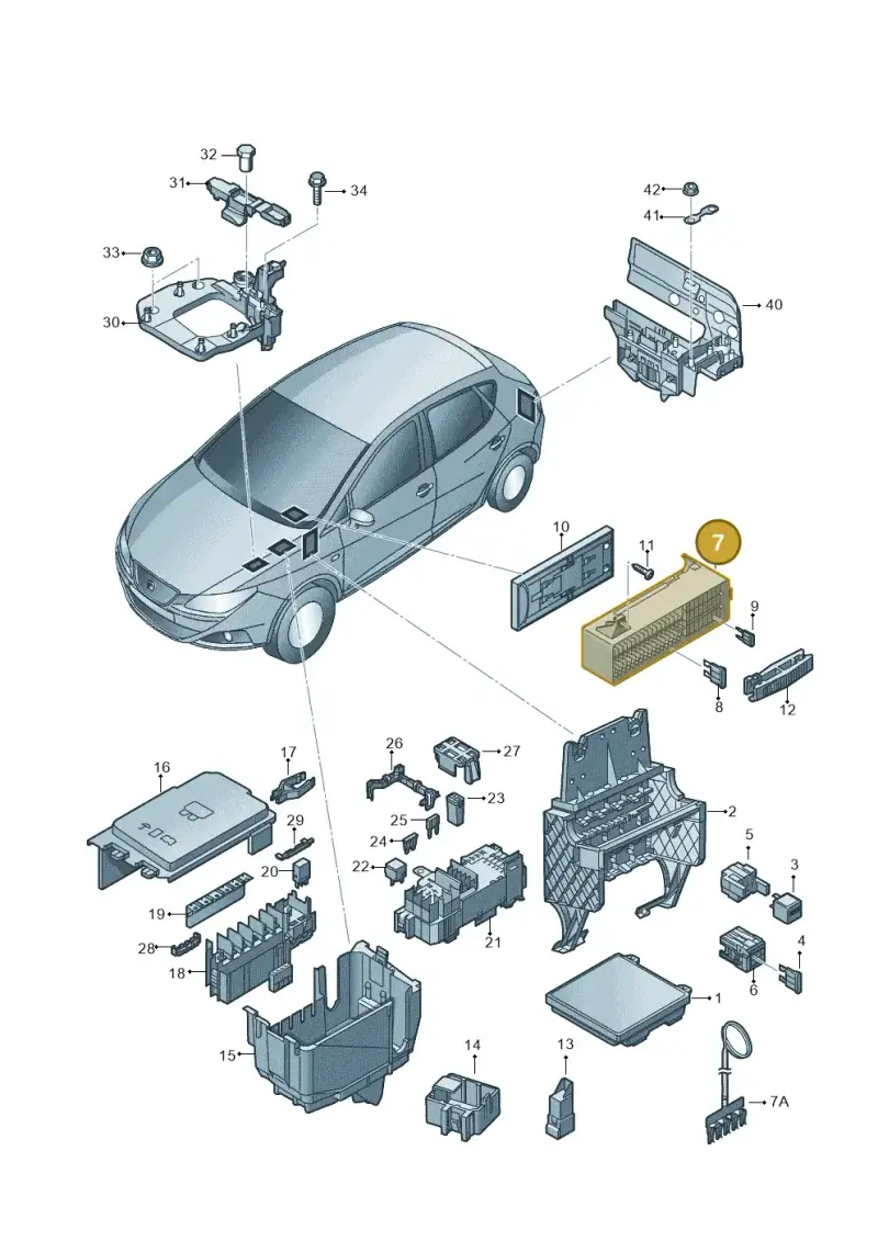 6C2971012A — SEAT Ibiza Stylance (2015-) diagram 879937000, position 7
