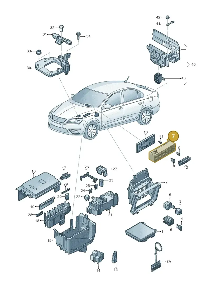 6C2971012B — SEAT Toledo Reference (2015-2019) diagram 742937000, position 7