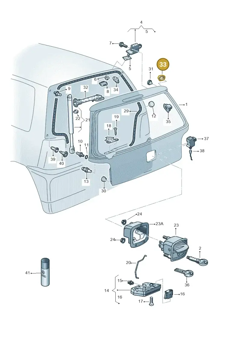6H0971904 — SEAT AROSA (2003-2004) diagram 232827300, position 33