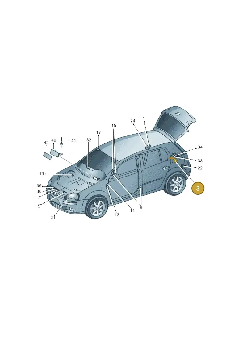 6J0010766A — SEAT Altea XL Reference (2010-2013) diagram 420010000, position 3