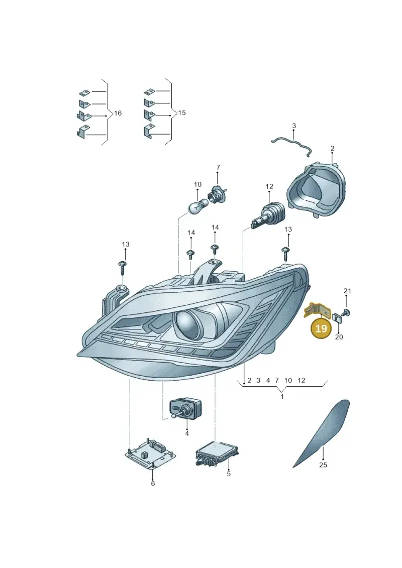 6J0941155 — SEAT Ibiza (2015-) diagram 743941100, position 19