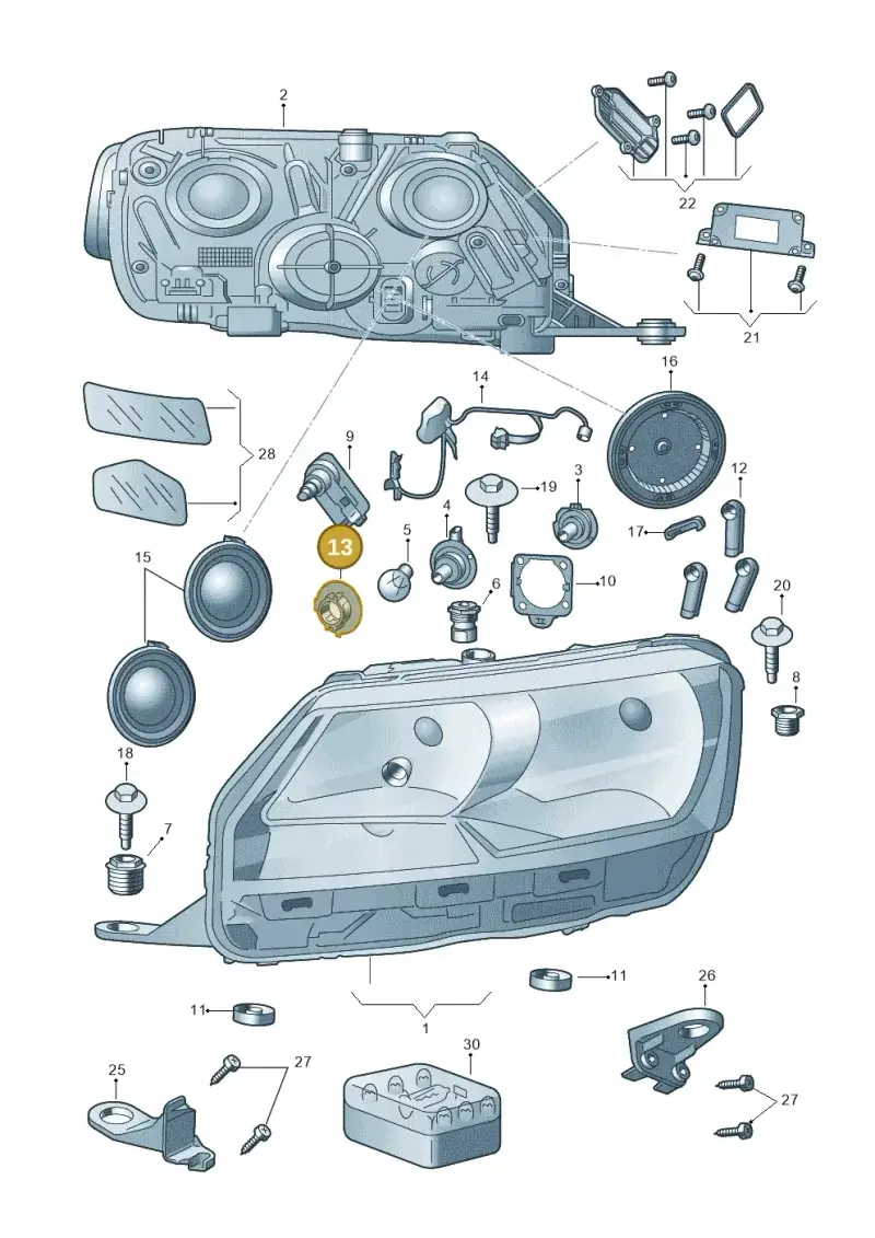 6J0941156 — Skoda Rapid (2012-2022) diagram 740941110, position 13