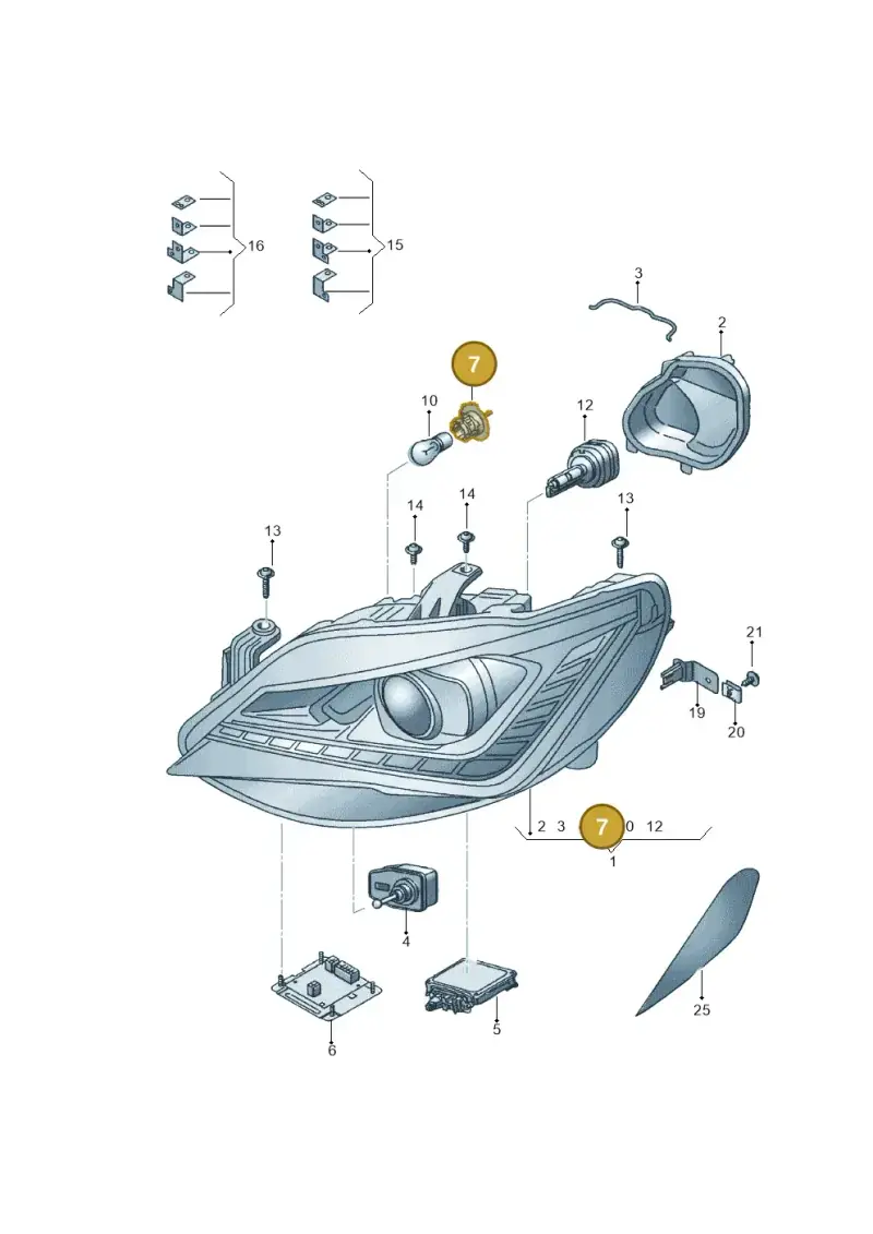 6J0941156 — SEAT Ibiza (2015-) diagram 743941100, position 7