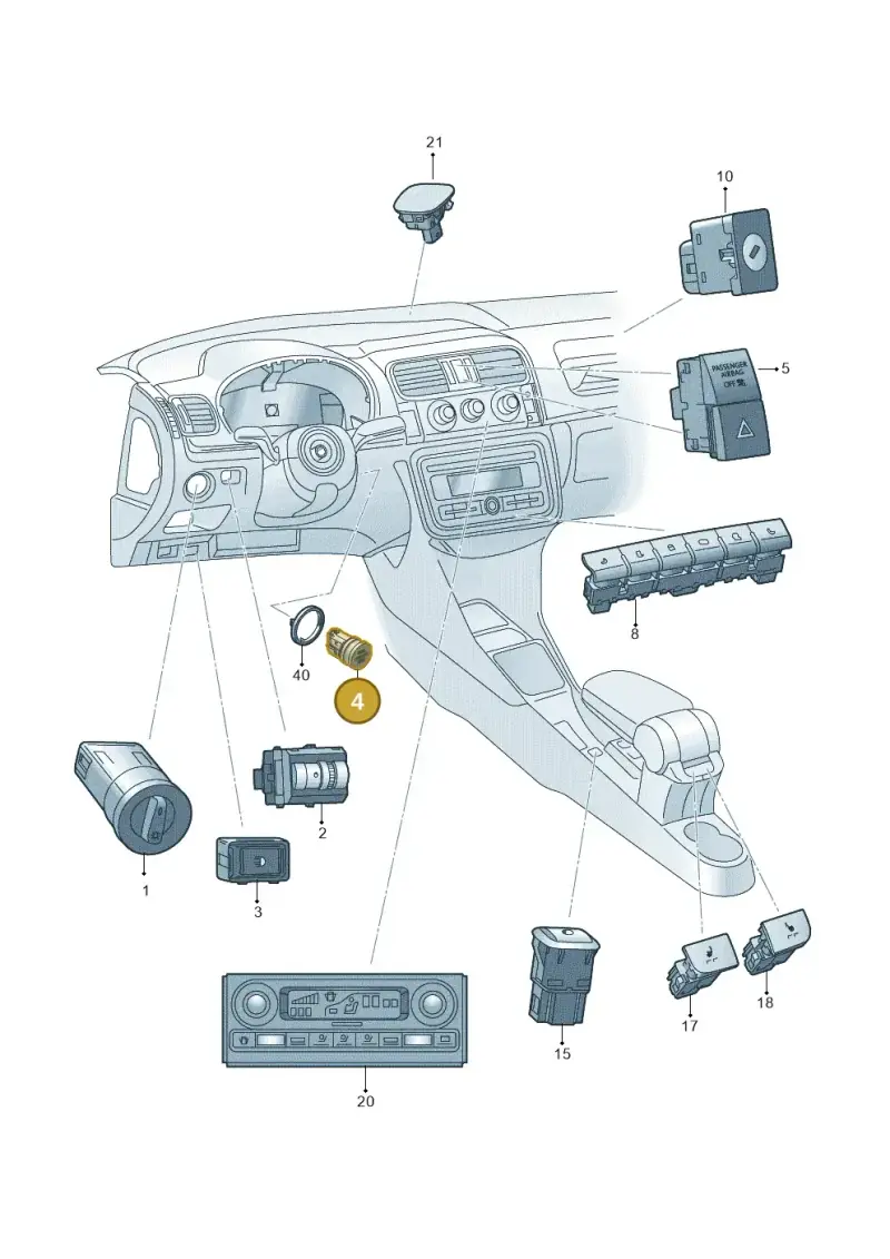 6JA905217AWHS — SEAT Toledo Reference (2015-2019) diagram 742941500, position 4