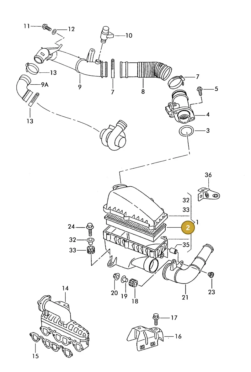 6K0129620B — SEAT CORDOBA/VARIO (1999-2002) diagram 238129250, position 2