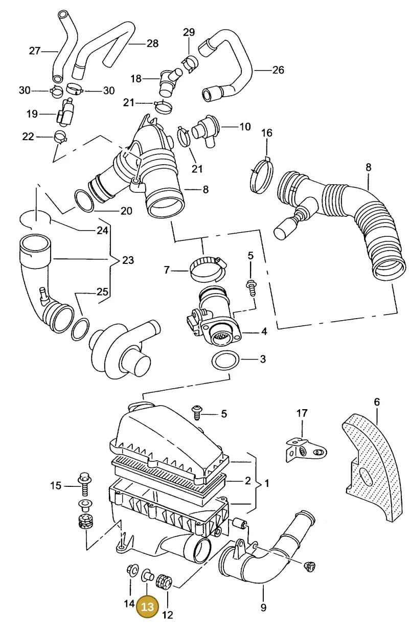 6K0129734 — SEAT IBIZA (1999-2002) diagram 238129150, position 13