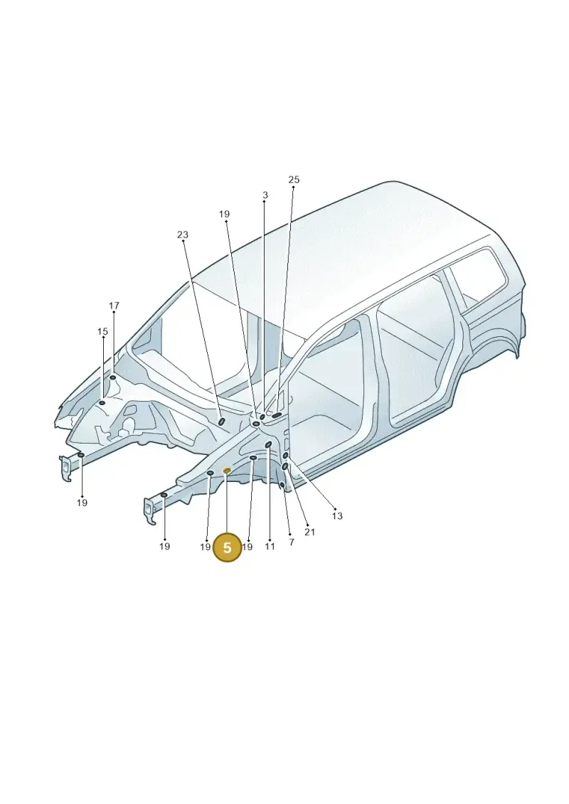 6K0813583 — SEAT Alhambra Stylance (2015-2022) diagram 689803350, position 5