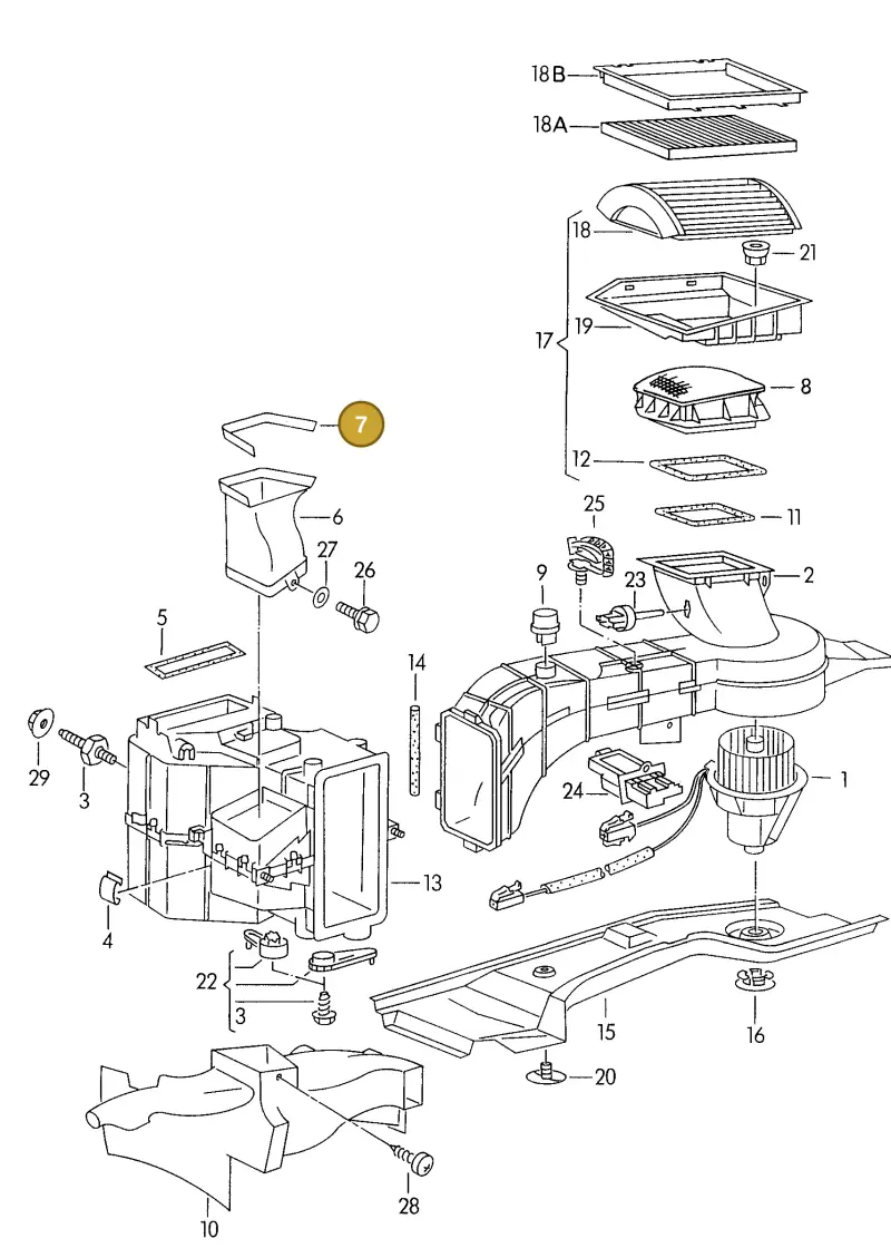 6K0819070 — SEAT IBIZA/CORDOBA/VARIO (1996-1999) diagram 121819200, position 7