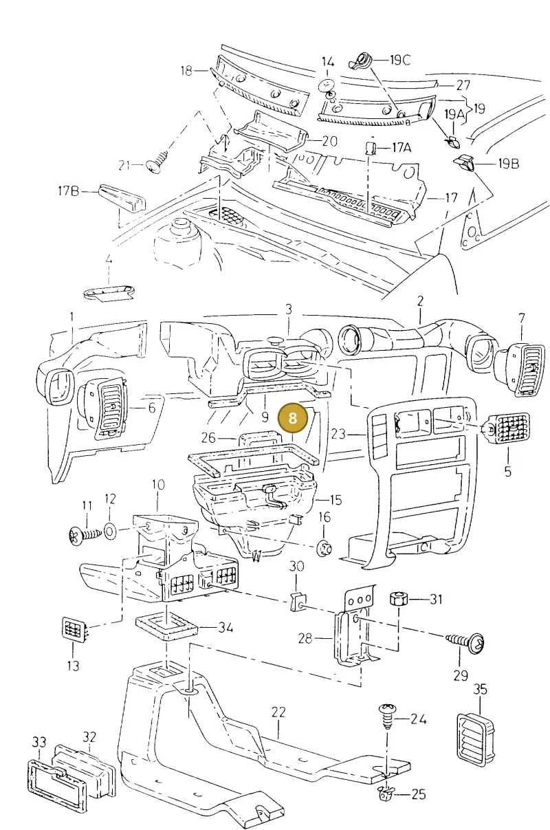 6K0819070 — SEAT 6K0 platform diagram 138819300, position 8