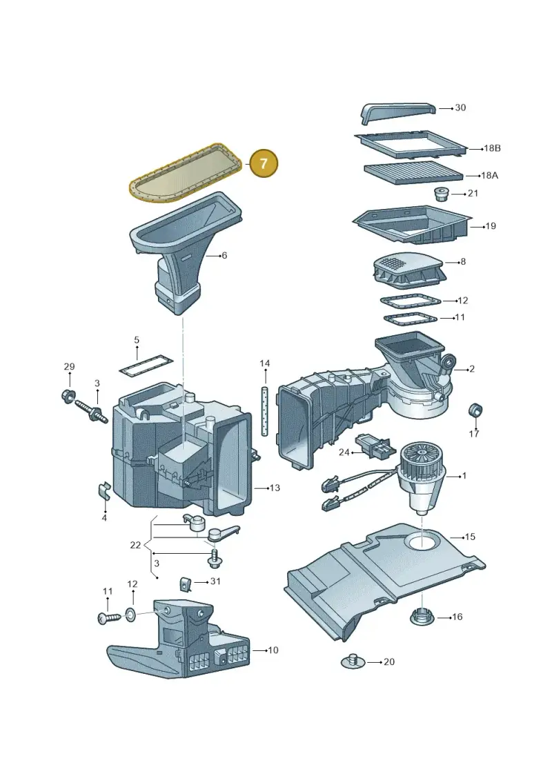6K0819070 — SEAT AROSA (1997-2003) diagram 232819200, position 7