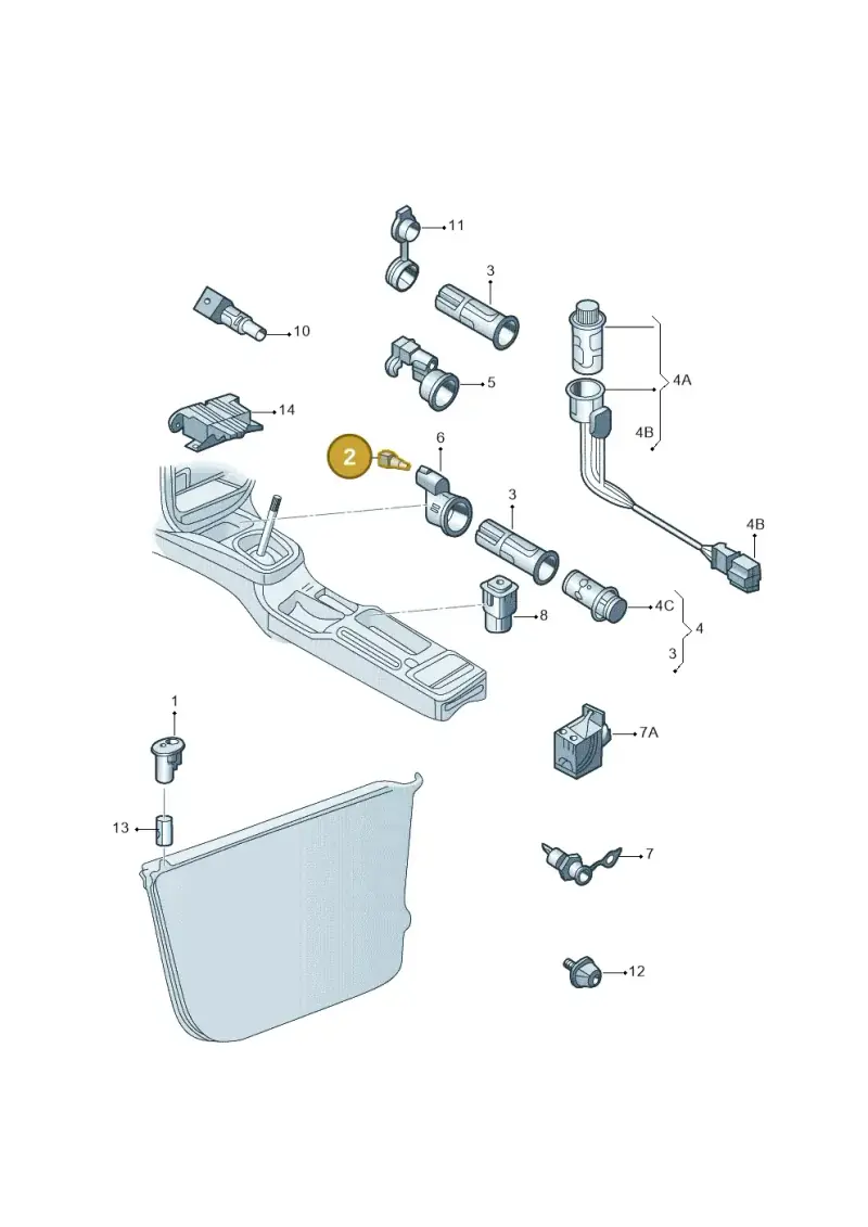6K0919243 — SEAT TOLEDO/LEON/LEON-4 (2001-2006) diagram 221919700, position 2