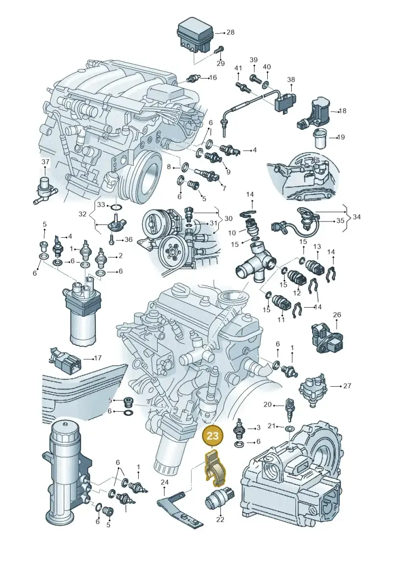 6K0971847A — SEAT CORDOBA/VARIO (1999-2002) diagram 121919610, position 23
