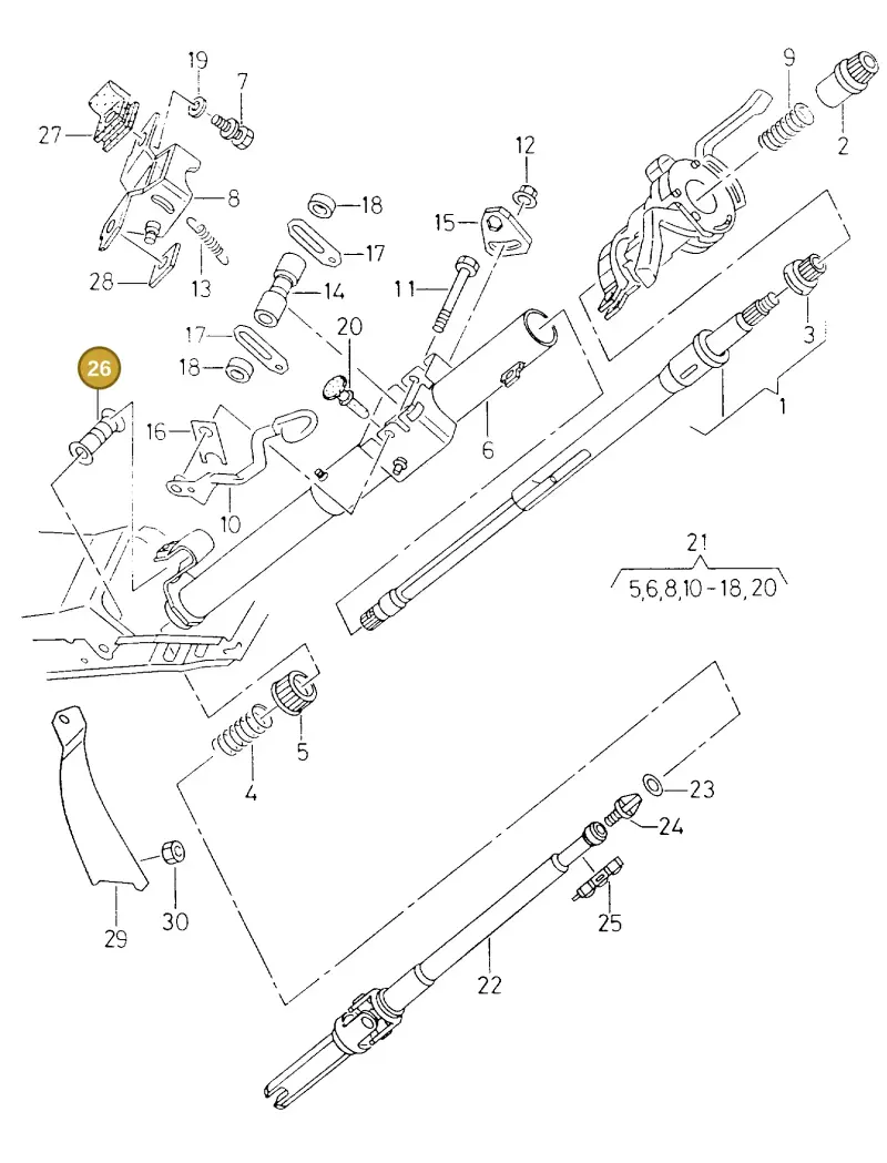 6K1419599A — SEAT CORDOBA/VARIO (1999-2002) diagram 138419350, position 26