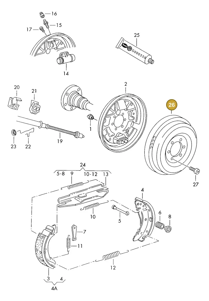 6K9609617 — SEAT 6K0 platform diagram 194609300, position 26