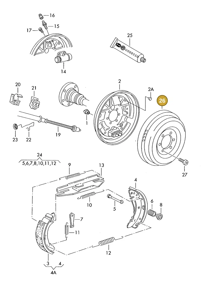6K9609617 — SEAT INCA (SEAT-VAN) (1995-2003) diagram 252609300, position 26