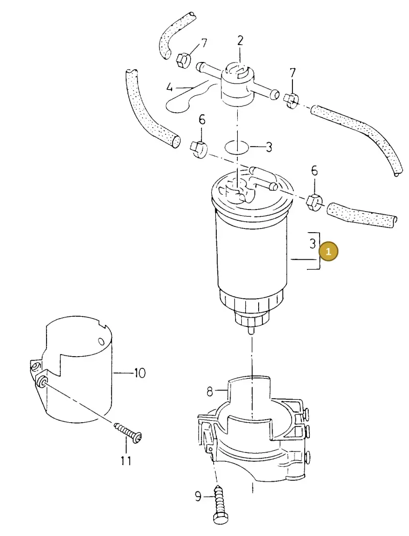 6N0127401R — SEAT IBIZA/CORDOBA/VARIO (1996-1999) diagram 138127300, position 1