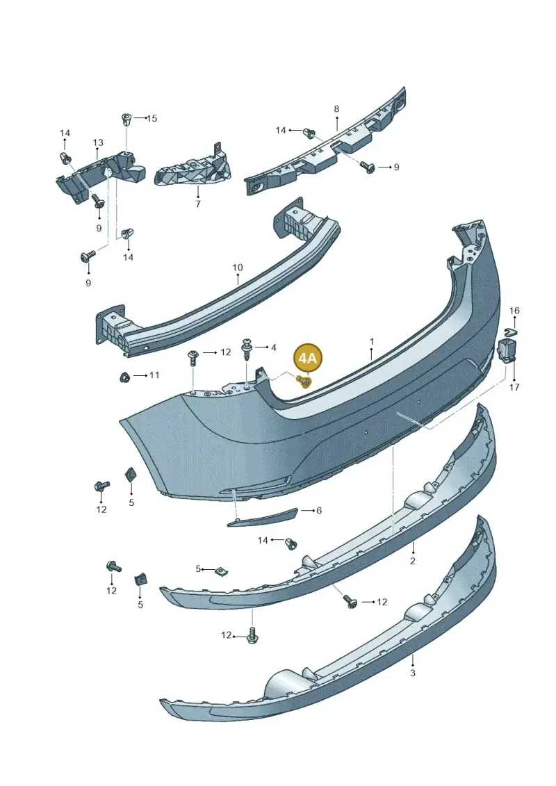 6N0807199 — SEAT Ibiza Stylance (2015-) diagram 639807500, position 4A