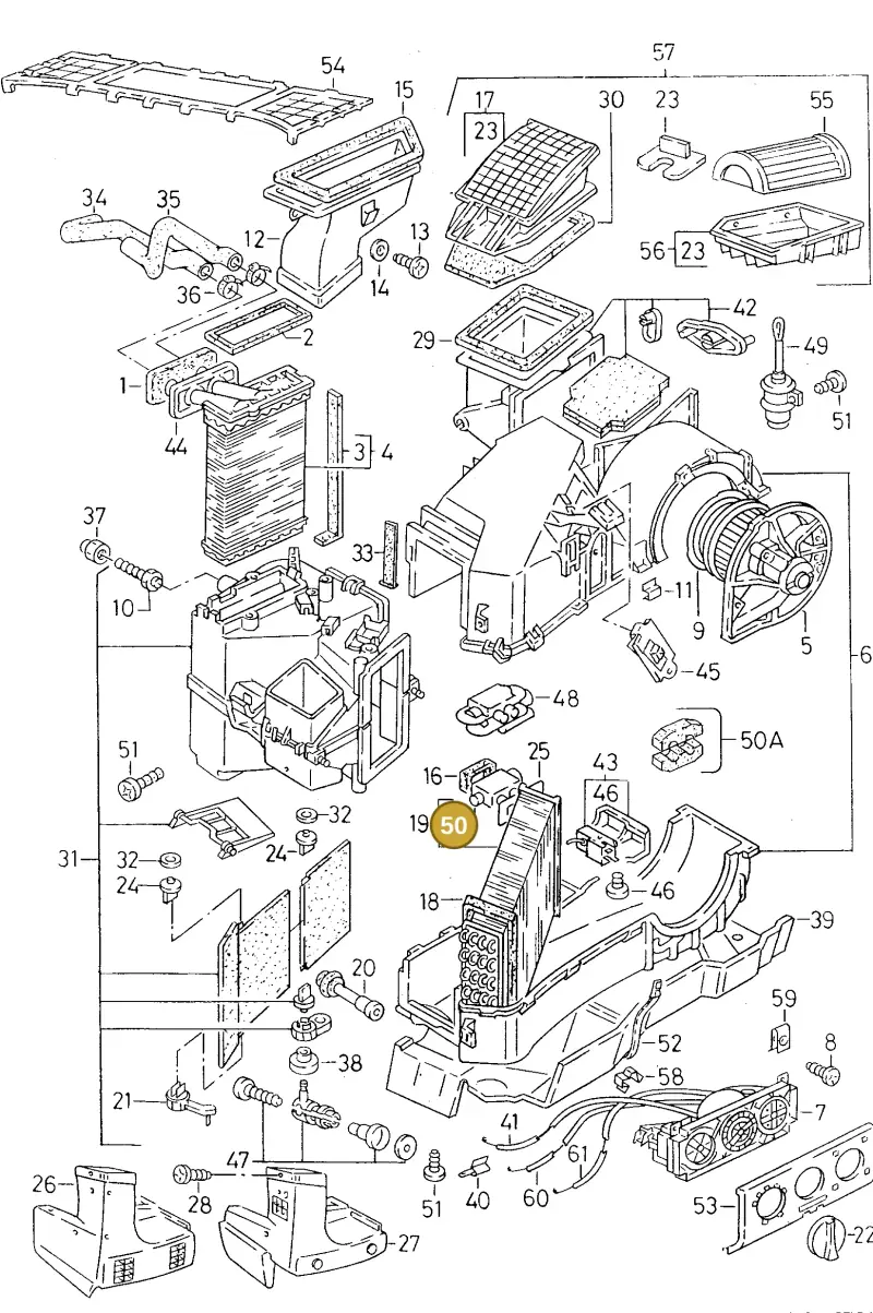 6N0820679C — SEAT TOLEDO            SEAT (1991-1996) diagram 130820100, position 50