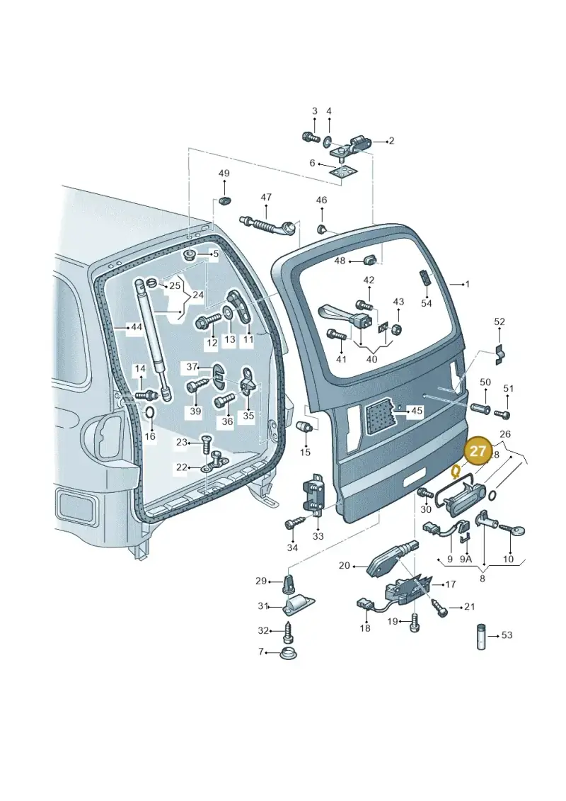 6N0827628 — SEAT Alhambra (2006-2010) diagram 162827300, position 27