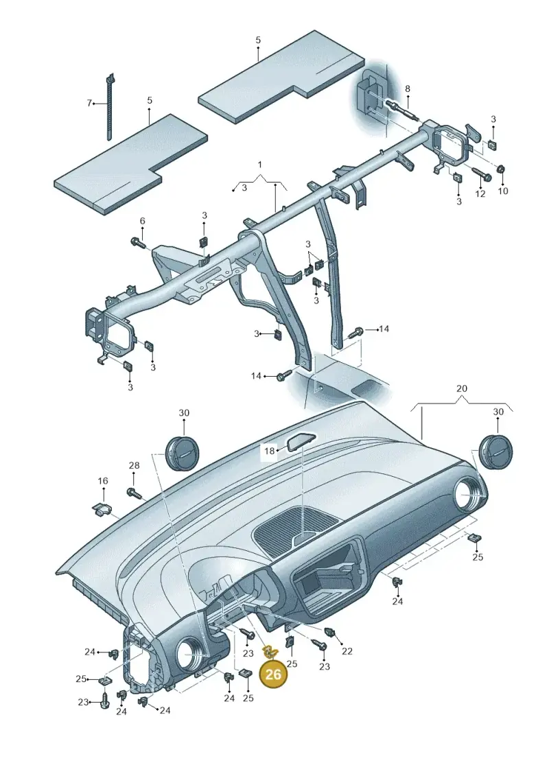 6N0867190A — SEAT Mii electric (2020-2021) diagram 723857000, position 26
