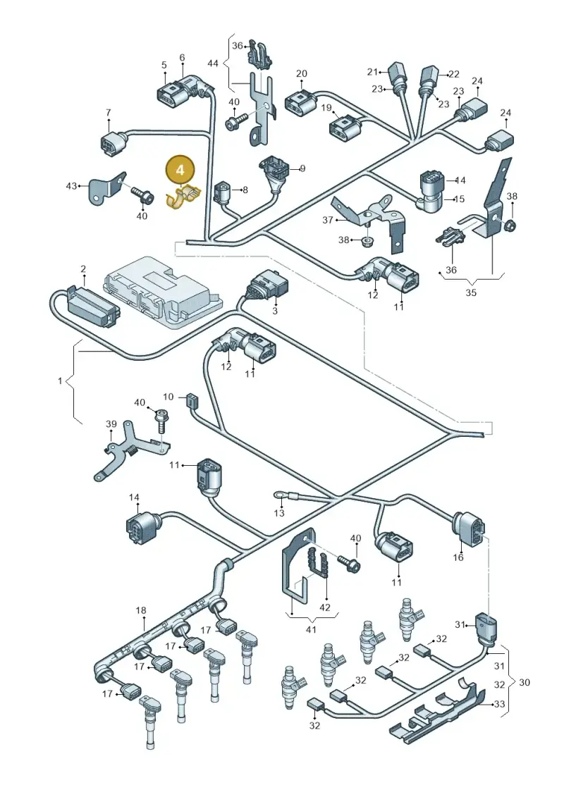 6N0971842B — SEAT ALTEA                  07> (2006-) diagram 412971100, position 4