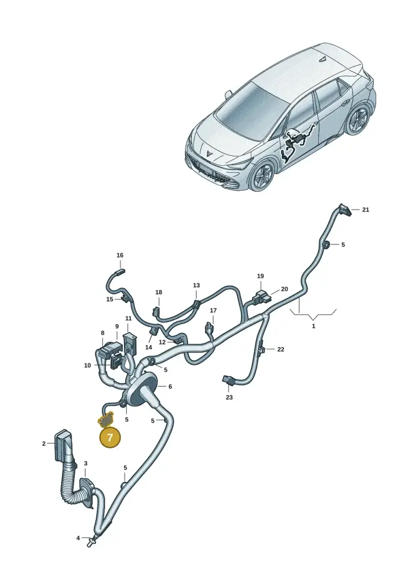 6N0972704 — SEAT EBoost CUPRA (2021-) diagram 10s972033, position 7